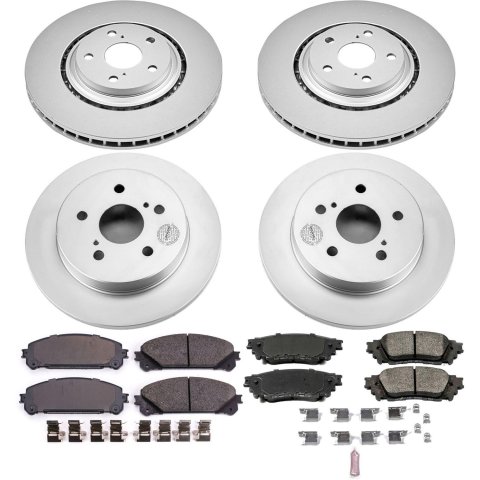 Power Stop 15-17 Lexus NX200t Front & Rear Z17 Evolution Geomet Coated Brake Kit (1x psbCRK7739, 1x psbCRK4713) thumbnail 4
