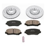 Power Stop 15-17 Chrysler 200 Front & Rear Z23 Evolution Sport Brake Kit (1x psbK6543, 1x psbK6372) thumbnail 5