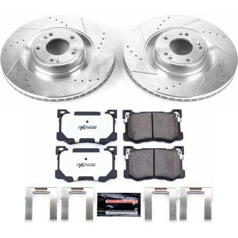 Power Stop 15-16 Hyundai Genesis Front & Rear Z26 Street Warrior Brake Kit (1x psbK5848-26, 1x psbK7030-26) thumbnail 6