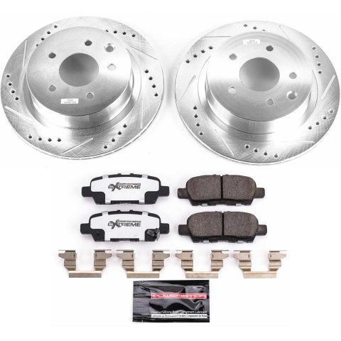 Power Stop 14-19 Nissan Rogue Front & Rear Z26 Street Warrior Brake Kit (1x psbK7034-26, 1x psbK6761-26) thumbnail 5