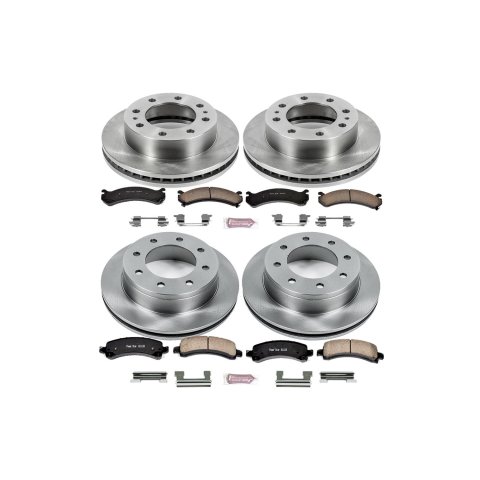 PowerStop Z17 Evolution Plus Stock Replacement Brake Kits for 2003-2020 EXPRESS 3500, 2007-2020 SAVANA 3500 - KOE2072 Pads/Rotors, Front/Rear, Solid Surface Rotors, Ceramic Pads, Chevy, GMC, Kit thumbnail 3