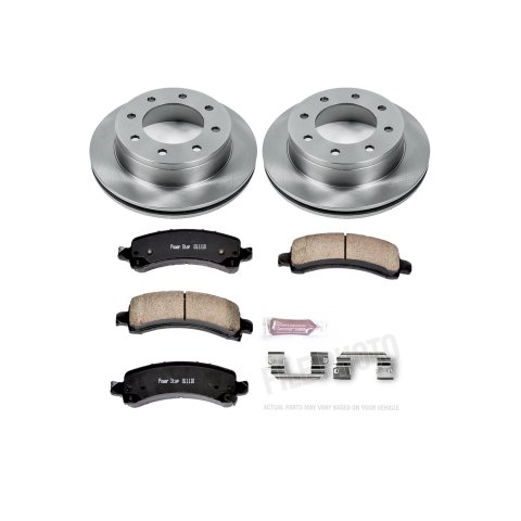PowerStop Z17 Evolution Plus Stock Replacement Brake Kits for 2003-2020 EXPRESS 3500, 2007-2020 SAVANA 3500 - KOE2072 Pads/Rotors, Front/Rear, Solid Surface Rotors, Ceramic Pads, Chevy, GMC, Kit thumbnail 4