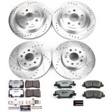 Power Stop 14-18 Cadillac CTS Front & Rear Z26 Street Warrior Brake Kit (1x psbK7001-26, 1x psbK6991-26) thumbnail 4