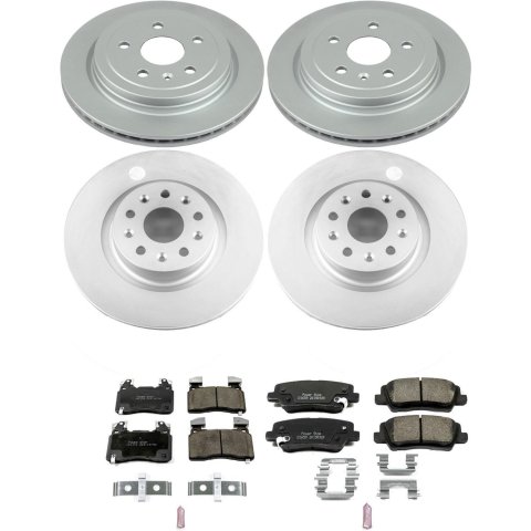 Power Stop 14-18 Cadillac CTS Front & Rear Z17 Evolution Geomet Coated Brake Kit (1x psbCRK6998, 1x psbCRK6991) thumbnail 6