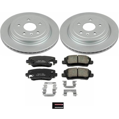 Power Stop 14-18 Cadillac CTS Front & Rear Z17 Evolution Geomet Coated Brake Kit (1x psbCRK6998, 1x psbCRK6991) thumbnail 7