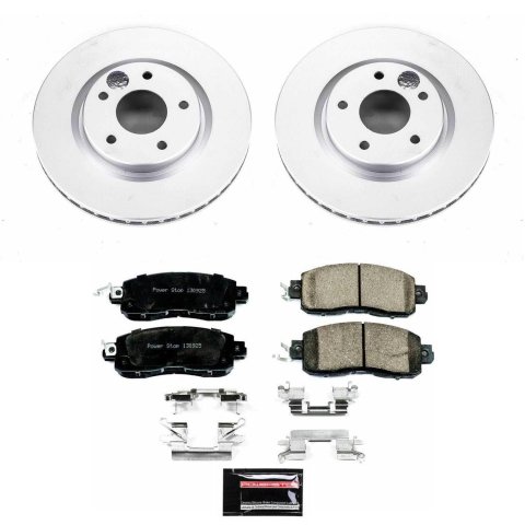 Power Stop 14-17 Nissan Leaf Front & Rear Z17 Evolution Geomet Coated Brake Kit (1x psbCRK7215, 1x psbCRK6761) thumbnail 2