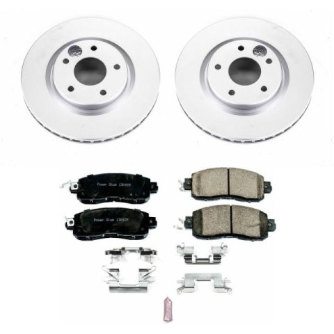 Power Stop 14-17 Nissan Leaf Front & Rear Z17 Evolution Geomet Coated Brake Kit (1x psbCRK7215, 1x psbCRK6761) thumbnail 7