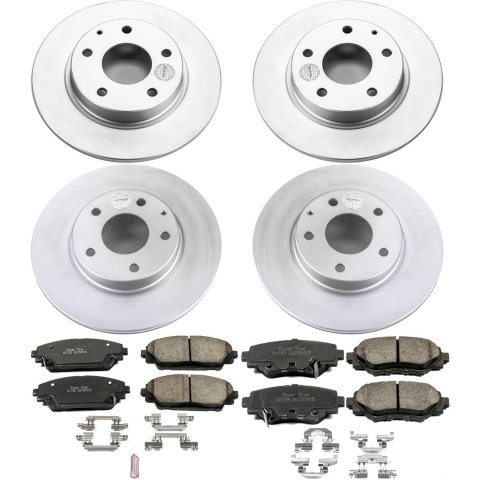 Power Stop 14-16 Mazda 3 Front & Rear Z17 Evolution Geomet Coated Brake Kit (1x psbCRK6963, 1x psbCRK6974) thumbnail 5