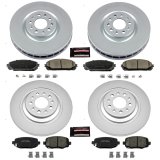 Power Stop 14-16 Jeep Cherokee Front & Rear Z17 Evolution Geomet Coated Brake Kit (1x psbCRK6542, 1x psbCRK6540) thumbnail 4