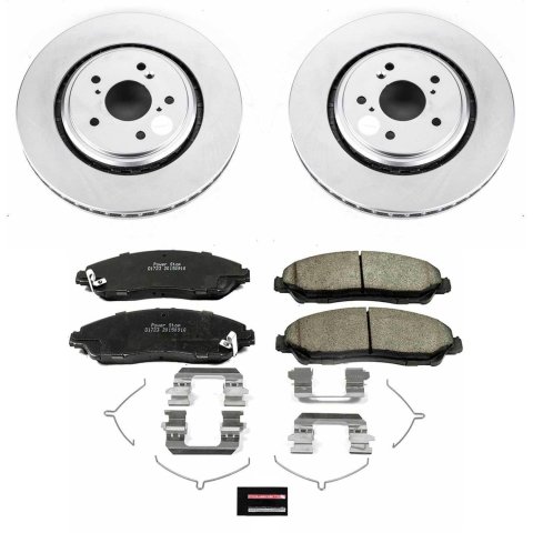 Power Stop 14-16 Acura MDX Front & Rear Z17 Evolution Geomet Coated Brake Kit (1x psbCRK6953, 1x psbCRK6957) thumbnail 5
