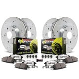 Power Stop 13-19 Lexus GS350 Front & Rear Z26 Street Warrior Brake Kit (1x psbK6514-26, 1x psbK6355-26) thumbnail 2
