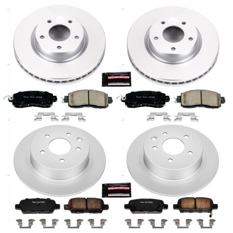 Power Stop 13-18 Nissan Altima Front & Rear Z17 Evolution Geomet Coated Brake Kit (1x psbCRK6494, 1x psbCRK098) thumbnail 4