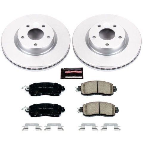 Power Stop 13-18 Nissan Altima Front & Rear Z17 Evolution Geomet Coated Brake Kit (1x psbCRK6494, 1x psbCRK098) thumbnail 9