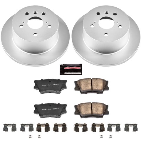 Power Stop 13-18 Lexus ES300h Front & Rear Z17 Evolution Geomet Coated Brake Kit (1x psbCRK6520, 1x psbCRK3053) thumbnail 4