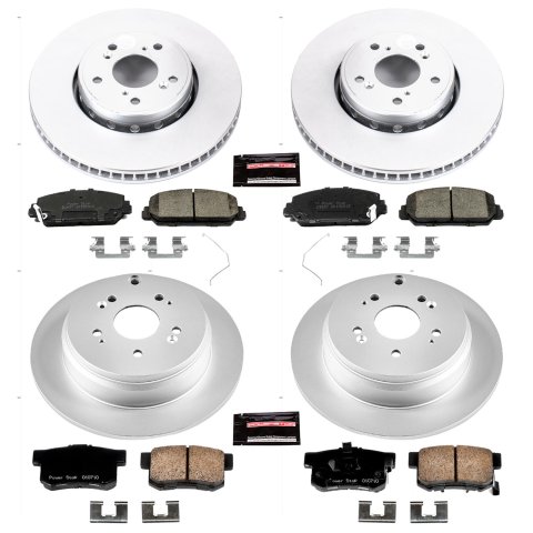 Power Stop 13-18 Acura RDX Front & Rear Z17 Evolution Geomet Coated Brake Kit (1x psbCRK206, 1x psbCRK6940)