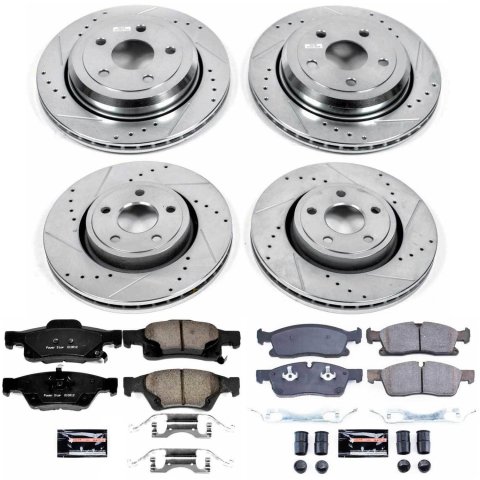 Power Stop 13-16 Dodge Durango Front & Rear Z23 Evolution Sport Brake Kit (1x psbK5953, 1x psbK6536) thumbnail 4