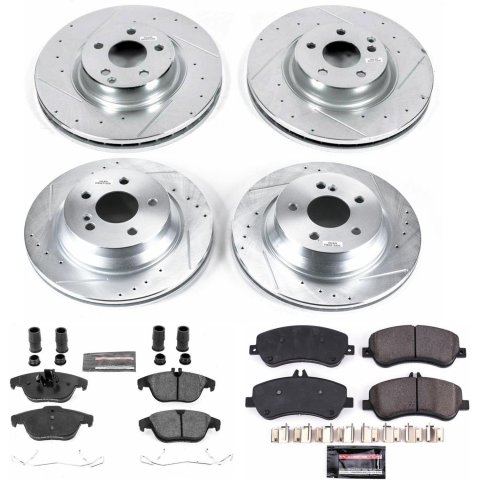 Power Stop 13-15 Mercedes-Benz GLK250 Front & Rear Z23 Evolution Sport Brake Kit (1x psbK6715, 1x psbK6603) thumbnail 8