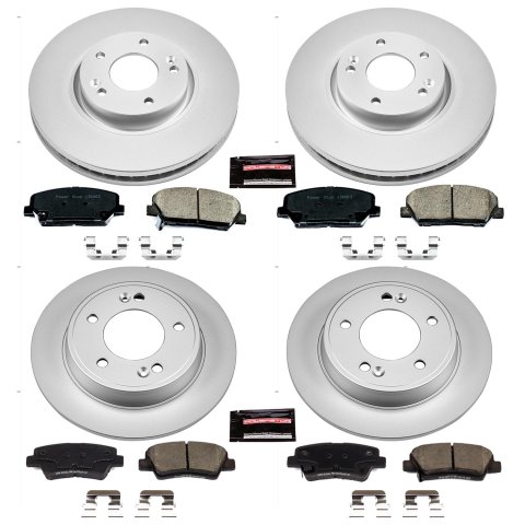 Power Stop 13-15 Hyundai Veloster Front & Rear Z17 Evolution Geomet Coated Brake Kit (1x psbCRK6502, 1x psbCRK6306) thumbnail 4