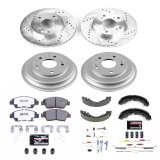 Power Stop 13-15 Honda Civic Front & Rear Z26 Street Warrior Brake Kit (1x psbKOE15398DK, 1x psbK6317-26) thumbnail 7
