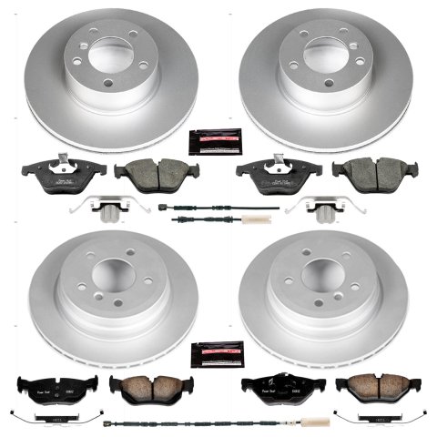 Power Stop 13-15 BMW X1 Front & Rear Z23 Evolution Sport Coated Brake Kit (1x psbCRK7008, 1x psbCRK7026)