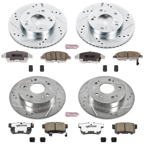 Power Stop 13-15 Acura ILX Front & Rear Z26 Street Warrior Brake Kit (1x psbK1243-26, 1x psbK6317-26) thumbnail 4