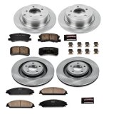 PowerStop Z17 Evolution Plus Stock Replacement Brake Kits for 2013-2014 200, AVENGER, 2008-2009 CALIBER - KOE5566 Pads and Rotors, Autospecialty, Solid Surface, Iron, Natural, 13.390 in./11.890 in. Diameter, Ceramic Pads, Kit thumbnail 3