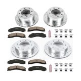 PowerStop Z23 Evolution Sport Brake Upgrade Kits for 2012-2019 SIERRA 3500 HD, SILVERADO HD - K6260 Rotors/Pads, Iron, Drilled/Slotted, Zinc Plated, Ceramic Pads, Front/Rear, Chevy, GMC, Kit thumbnail 8