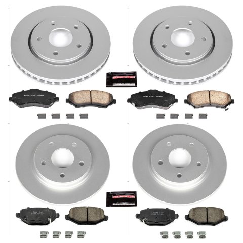 Power Stop 12-16 Chrysler Town & Country Front & Rear Z17 Evolution Geomet Coated Brake Kit (1x psbCRK6544, 1x psbCRK3118) thumbnail 4
