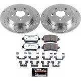 PowerStop Z26 Street Warrior Brake Upgrade Kits K5523-26 Pads and Rotors, Warrior, Cross-Drilled/Slotted Surface, Iron, Zinc Plated, 11.650 in./11.500 in. Diameter, Carbon Fiber Ceramic Pads, Kit thumbnail 5