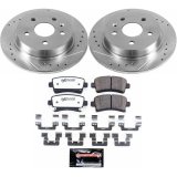 PowerStop Z26 Street Warrior Brake Upgrade Kits K5523-26 Pads and Rotors, Warrior, Cross-Drilled/Slotted Surface, Iron, Zinc Plated, 11.650 in./11.500 in. Diameter, Carbon Fiber Ceramic Pads, Kit thumbnail 7