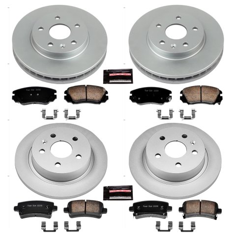 Power Stop 12-16 Buick LaCrosse Front & Rear Z17 Evolution Geomet Coated Brake Kit (1x psbCRK5522, 1x psbCRK5531) thumbnail 3