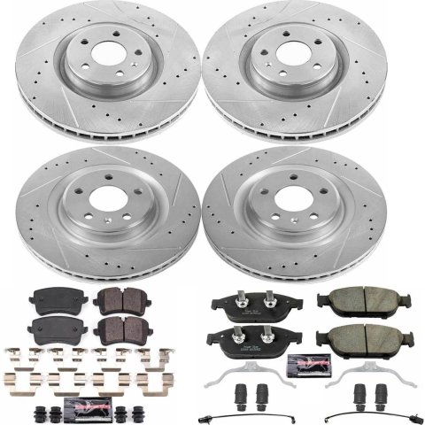 Power Stop 12-16 Audi A6 Quattro Front & Rear Z23 Evolution Sport Brake Kit (1x psbK6129, 1x psbK6139) thumbnail 4