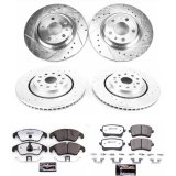 Power Stop 12-16 Audi A4 Front & Rear Z26 Street Warrior Brake Kit (1x psbK6133-26, 1x psbK4745-26) thumbnail 4