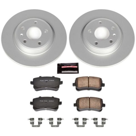 Power Stop 12-16 Audi A4 Front & Rear Z23 Evolution Sport Coated Brake Kit (1x psbCRK6133, 1x psbCRK4745) thumbnail 1