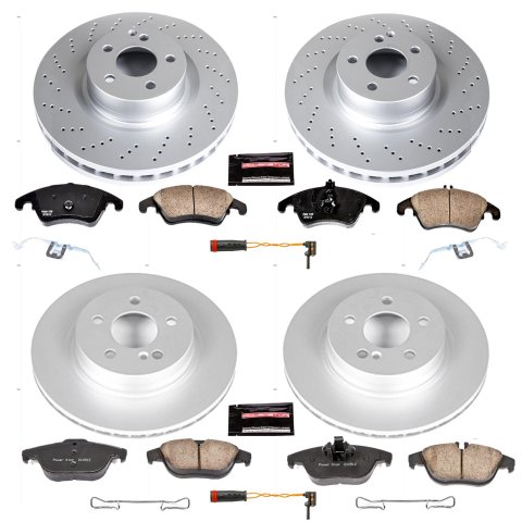 Power Stop 12-15 Mercedes-Benz C250 Front & Rear Z23 Evolution Sport Coated Brake Kit (1x psbCRK5626, 1x psbCRK6207) thumbnail 4