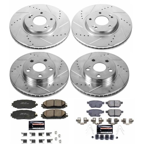 Power Stop 11-17 Lexus CT200h Front & Rear Z23 Evolution Sport Brake Kit (1x psbK5870, 1x psbK5503) thumbnail 8
