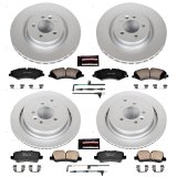 Power Stop 11-16 Land Rover LR4 Front & Rear Z23 Evolution Sport Coated Brake Kit (1x psbCRK7683, 1x psbCRK6564) thumbnail 4