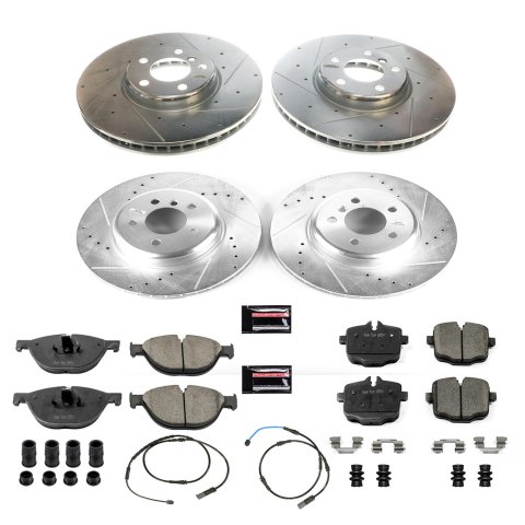 Power Stop 11-16 BMW 550i Front & Rear Z23 Evolution Sport Brake Kit (1x psbK6026, 1x psbK6037) thumbnail 3