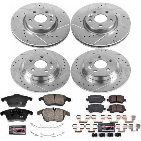 Power Stop 11-14 Volvo S60 Front & Rear Z23 Evolution Sport Brake Kit (1x psbK5608, 1x psbK4704) thumbnail 4