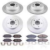Power Stop 11-14 Nissan Leaf Front & Rear Z17 Evolution Geomet Coated Brake Kit (1x psbCRK6761, 1x psbCRK6492) thumbnail 4