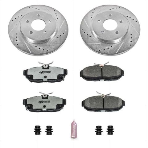 Power Stop 11-14 Ford Mustang Front & Rear Z26 Street Warrior Brake Kit (1x psbK4547-26, 1x psbK4749-26)
