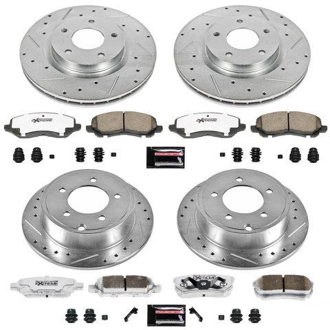 Power Stop 11-14 Chrysler 200 Front & Rear Z26 Street Warrior Brake Kit (1x psbK3032-26, 1x psbK3033-26) thumbnail 2