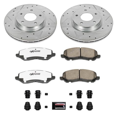 Power Stop 11-14 Chrysler 200 Front & Rear Z26 Street Warrior Brake Kit (1x psbK3032-26, 1x psbK3033-26) thumbnail 5