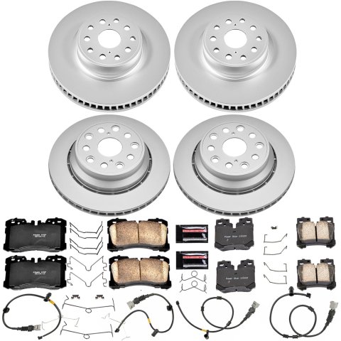 Power Stop 10-17 Lexus LS460 Front & Rear Z17 Evolution Geomet Coated Brake Kit (1x psbCRK5840, 1x psbCRK5824) thumbnail 4