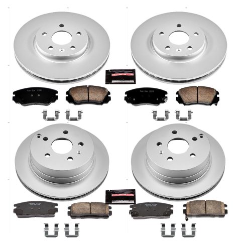 Power Stop 10-17 Chevrolet Equinox Front & Rear Z17 Evolution Geomet Coated Brake Kit (1x psbCRK5334, 1x psbCRK5558) thumbnail 4