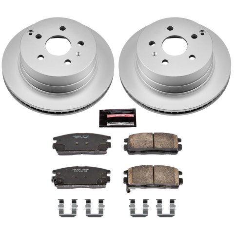 Power Stop 10-17 Chevrolet Equinox Front & Rear Z17 Evolution Geomet Coated Brake Kit (1x psbCRK5334, 1x psbCRK5558) thumbnail 6