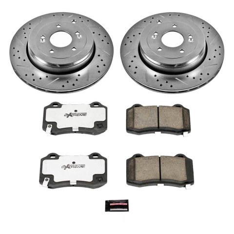 Power Stop 10-16 Hyundai Genesis Coupe Front & Rear Z26 Street Warrior Brake Kit (1x psbK6165-26, 1x psbK6166-26) thumbnail 8