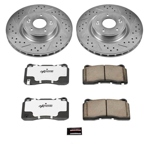 Power Stop 10-16 Hyundai Genesis Coupe Front & Rear Z26 Street Warrior Brake Kit (1x psbK6165-26, 1x psbK6166-26) thumbnail 9