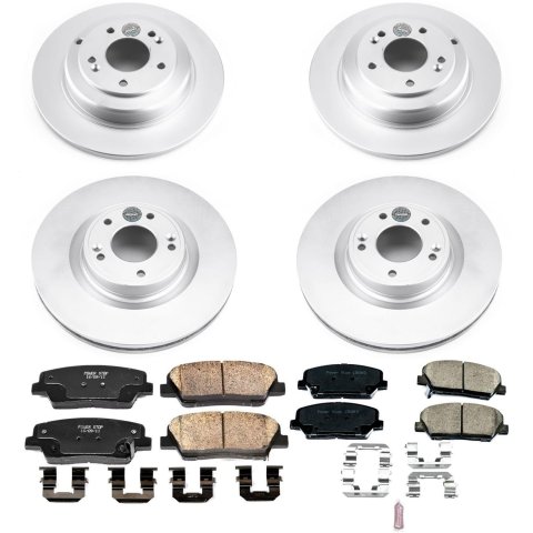 Power Stop 10-16 Hyundai Genesis Coupe Front & Rear Z17 Evolution Geomet Coated Brake Kit (1x psbCRK6168, 1x psbCRK6169) thumbnail 4