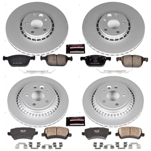 Power Stop 10-15 Volvo XC60 Front & Rear Z23 Evolution Sport Coated Brake Kit (1x psbCRK5702, 1x psbCRK5705) thumbnail 4